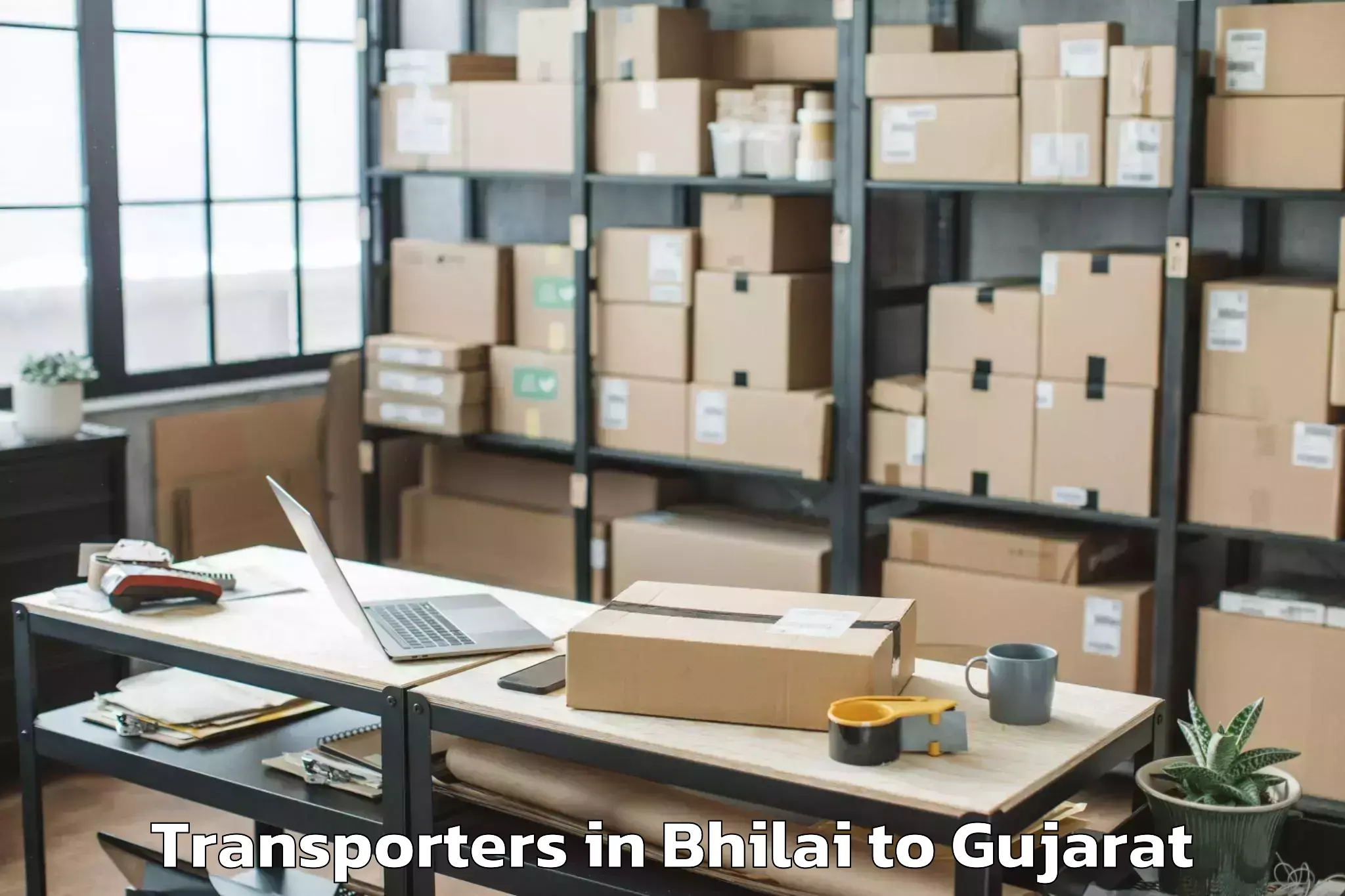 Top Bhilai to Uka Tarsadia University Bardol Transporters Available